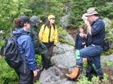 Sortie sur le terrain. - Photo : Martine Lapointe
