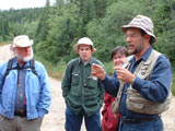 Toute première fin de semaine d'initiation à la bryologie, Forêt Montmorency, 5 septembre 2004. Photo : Martine Lapointe