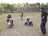 Exploration de l'ancien parc à résidus de la mine Beattie. - Photo : Julie Arseneault