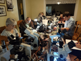 Lors de la Sortie Dupret, chacun des participants apporte son équipement de laboratoire. - Photo : Élyse Grenier